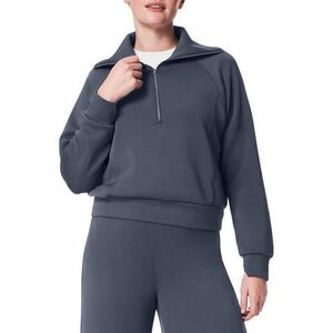 Spanx® Womens Airessentials Half Zip Pullover, Grey